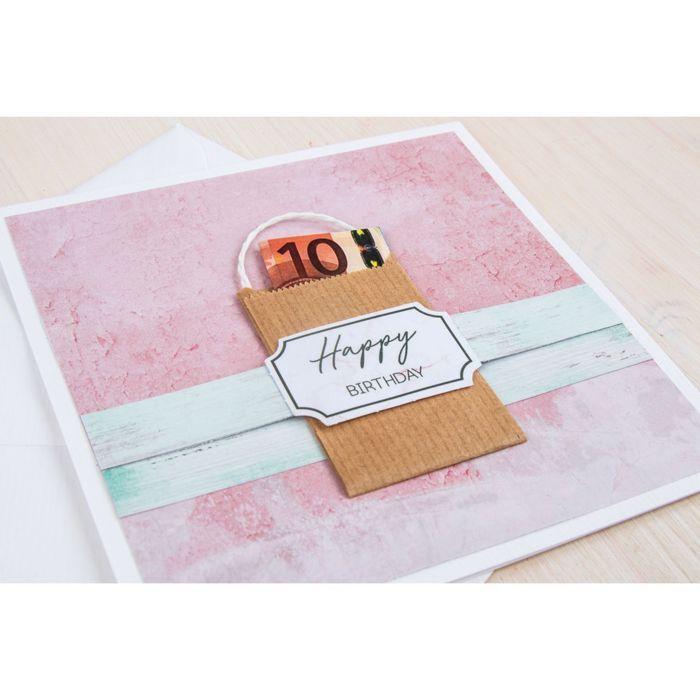 Decorative Paper Bag - Gift - Treats - Kraft - 6 X 4.5 Cm