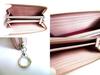 Authentic BVLGARI Light Pink Leather Round Zip Long Wallet Purse #b128  Open box