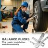Car Wheel Balancing Weight Plier, Vehicle Wheel Balance Hammer Tool, Automotive Tire Clip On Weight Balance Rim Repair Remover Accessories, Universal