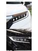 LED Crystal Lens Headlight with Flowing Turn Signals for 17-23 Honda Avancier