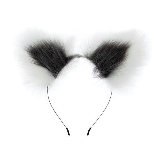Plush Cat Ear Headband Durable Metal Hairband Versatile Design Hair Hoop Cosplay Props Hair Accessory
