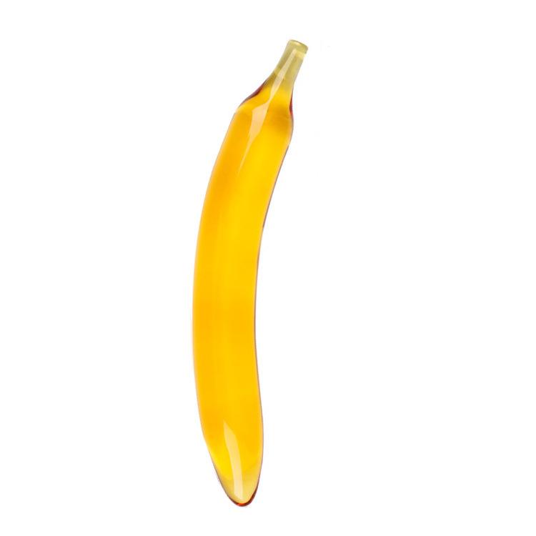 Seven-Color Crystal Glass Cucumber Dildo for Female Simulation and Erotic Insertion