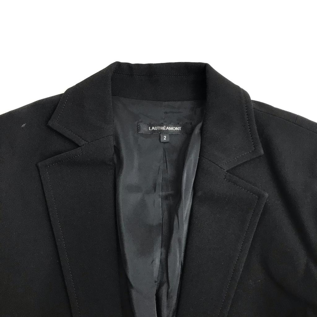 Made In Japan LAUTREAMONT Pants Suit Set M Women Black Single Jacket(USED)