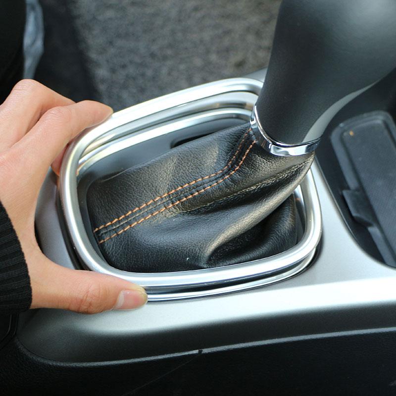 ABS Auto Schaltknauf Schalthebel Blende Schutzleiste Mittelkonsole Formabdeckung für Jeep Compass AT 2017-2020 Zubehör