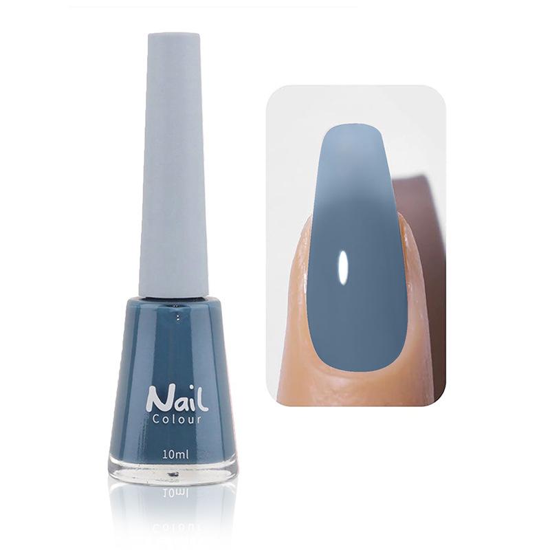 Oil-based Nail Polish Non-peeling Non-bake Fast-drying Lasting Nude Color Transparent Nail Salon Full Set of Nail Polish
