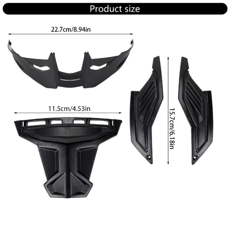 Essential Helmets Air Circulation Spoiler Tail Wing Sweat Reduction for Better Ventilation During High Temperature Rides