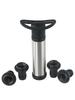 Vacuum Pump Premium Stainless Steel Wine Saver Pump with 4 Reusable Bottle Stoppers Preserve Your Wine's Taste and Aroma!