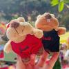 Cartoon Marmot Pendant Fluffy Groundhog Dolls Kawaii Plush Dolls Key Chain  Gifts