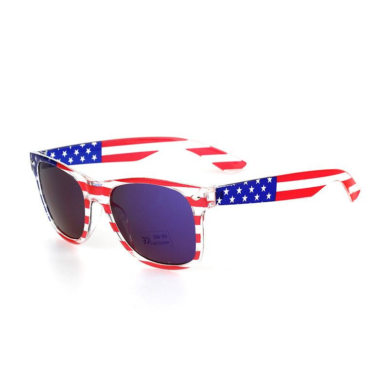 Classic Rice Nail Transparent Beautiful Flag Sunglasses Independence Day Sunglasses 2140 Development Sunglasses