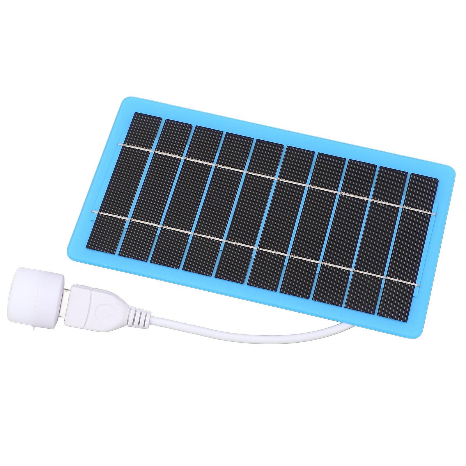 5W 5V Solar Panel Solar   with USB Port,  Solar  , Portable Solar Panel for Outdoor Camping, Hiking, Fishing