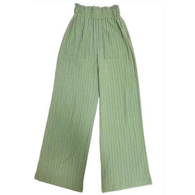 Damen Einfarbig Lässig Gerade Hose