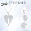 Eternal Love Rhinestone Necklace Angel Wings Shiny Rhinestones Inlaid Pendant
