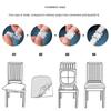 Waterproof PU Leather Seat Covers for Dining Chairs Stretchable Dining Room Chair Seat Covers, Kitchen Chair Seat Covers Protectors