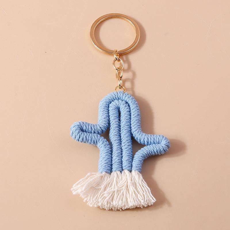 Chaveiro Arco-Íris Fofo Feito à Mão Bola Macia e Fofa Pingentes para Chaveiro para Mulheres Meninas Decoração de Bolsa de Mão Joias Artesanais DIY Presente
