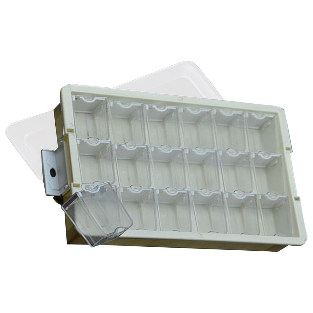 Pudełko organizer na koraliki z wieloma przegródkami Przezroczysta pokrywka Pudełko do przechowywania biżuterii na materiały do rękodzieła Praktyczna tacka do sortowania