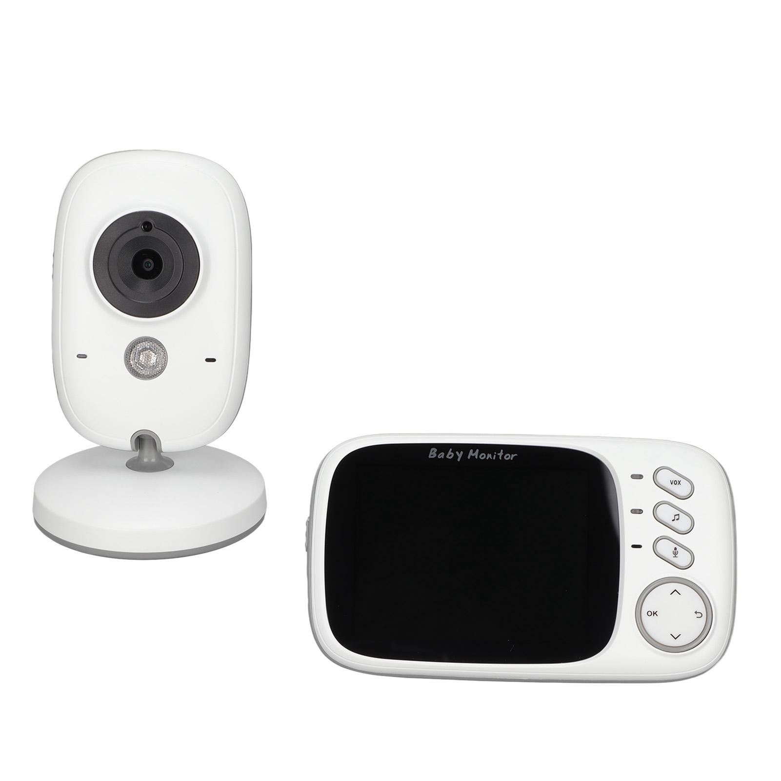 

Видеоняня с ночным видением, HD 3,2-дюймовый ЖК-экран, 2-сторонняя связь, беспроводная камера видеонаблюдения с US Plug