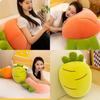 Soft Carrot Plush Toy Cartoon Vegetable Stuffed Pillow Creative Fluffy Doll Pink/orange/yellow/red 28/40/60/80cm