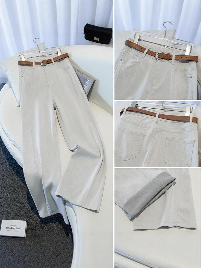 Damenjeans mit hohem Bund und weitem Bein - Herbst 2025 Lässiger, schlankmachender Stil
