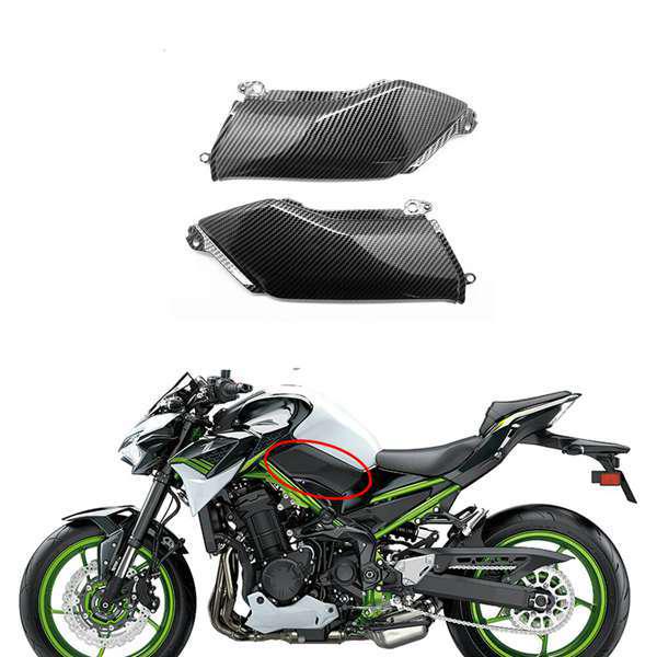 Pair of Lower Side Panel Fairings for 2017-2022 Kawasaki Z900 Fuel Tank