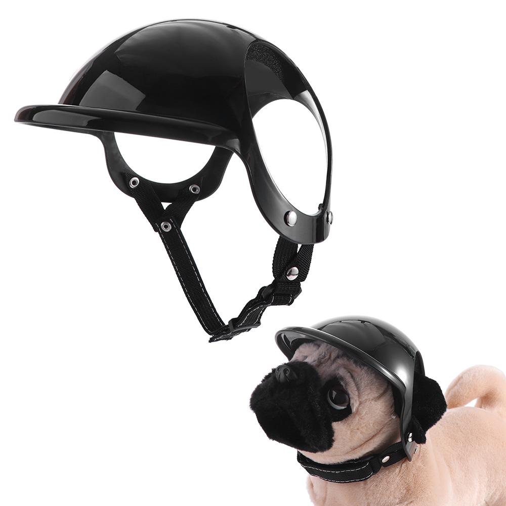 Cat Headwear Dog Helmets with Ear Holes Head Protective Pet Helmet Hat Hard Hat Photo Props Pet Ridding Cap Motorcycle Bike