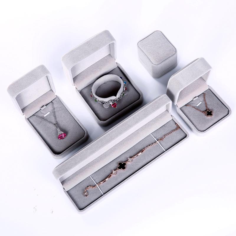 Velvet Jewelry Box for Necklaces, Pendants, Rings, Earrings, Studs, Bracelets