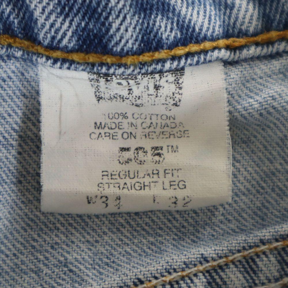 Levi's 90s 505 Made in Canada Straight denim pants w34 Men's Used