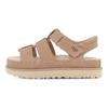 Goldenstar Riemen Plateau Sandale Treibholz Damen Sneaker Creme 1137890-DRI