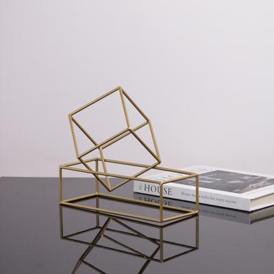Modern Simple Iron Geometric Frame Home Model Room Living Room Study Sales Office Fashionable Light Decoration