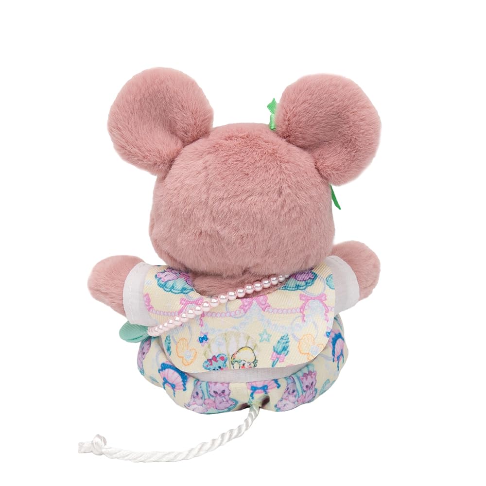 Yoshitoku Retro Plush Collection miniQ Pippi Swimmer Outfit Pouch Set W9 x D8 x 12cm 180622 & (Yellow) Size Approx.