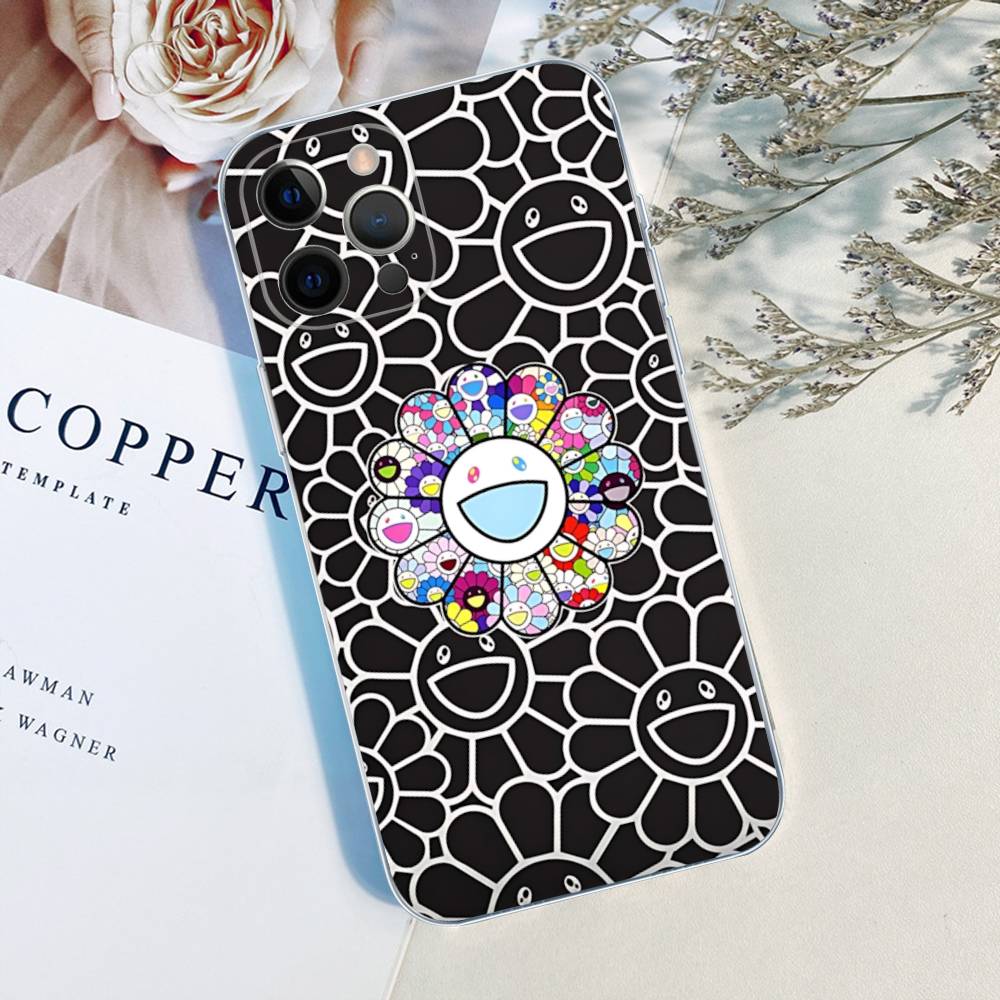 Art Japanese M-Murakami Artisti T-Takash TPU Silicone Case For IPhone 11 12 13 14 15 16 17 Pro Max Shockproof Clear Back Cover