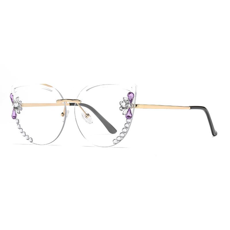 

Ladies diamond new Fashion Oversized Sunglasses Women UV400 Sun Glasses Vintage Square Eyewear Brand Designer Oculos