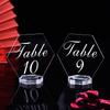 Blanks Acrylic Table Card with Stand for DIY Wedding Reception Table Number Sign for Event Party Restaurant Holiday Decoration