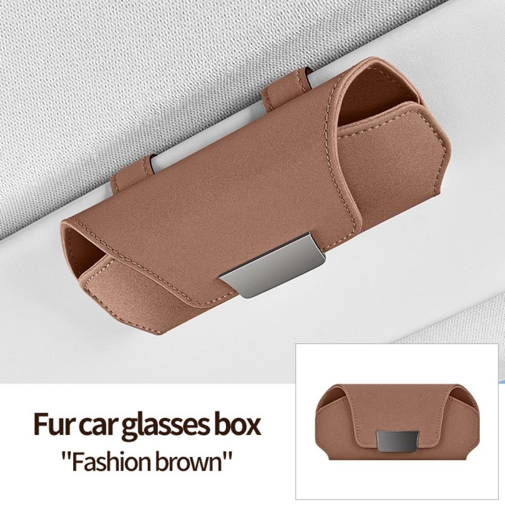 Compact Size Car Eyewear Organizer Glasses Case Easy Installation