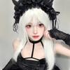 Anime-style White Full-head Wig Long Straight Hair