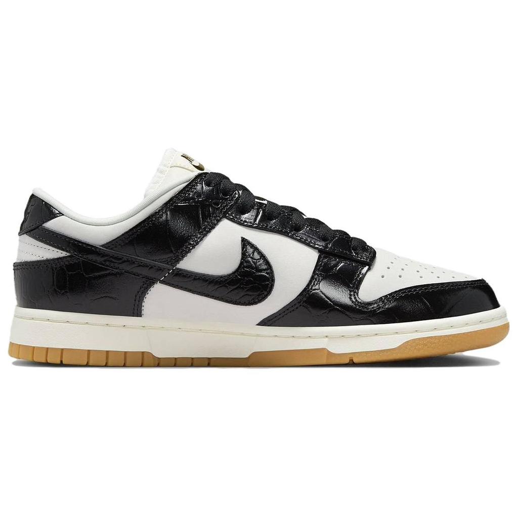 Nike Жіночі кросівки Dunk Low LX Black Croc White Phantom Sail FJ2260-003