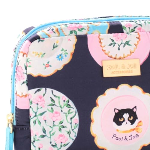 PAUL & JOE ACCESSOIRES Museum Collection Plate Art Pouch (Navy) 001117-0001-01