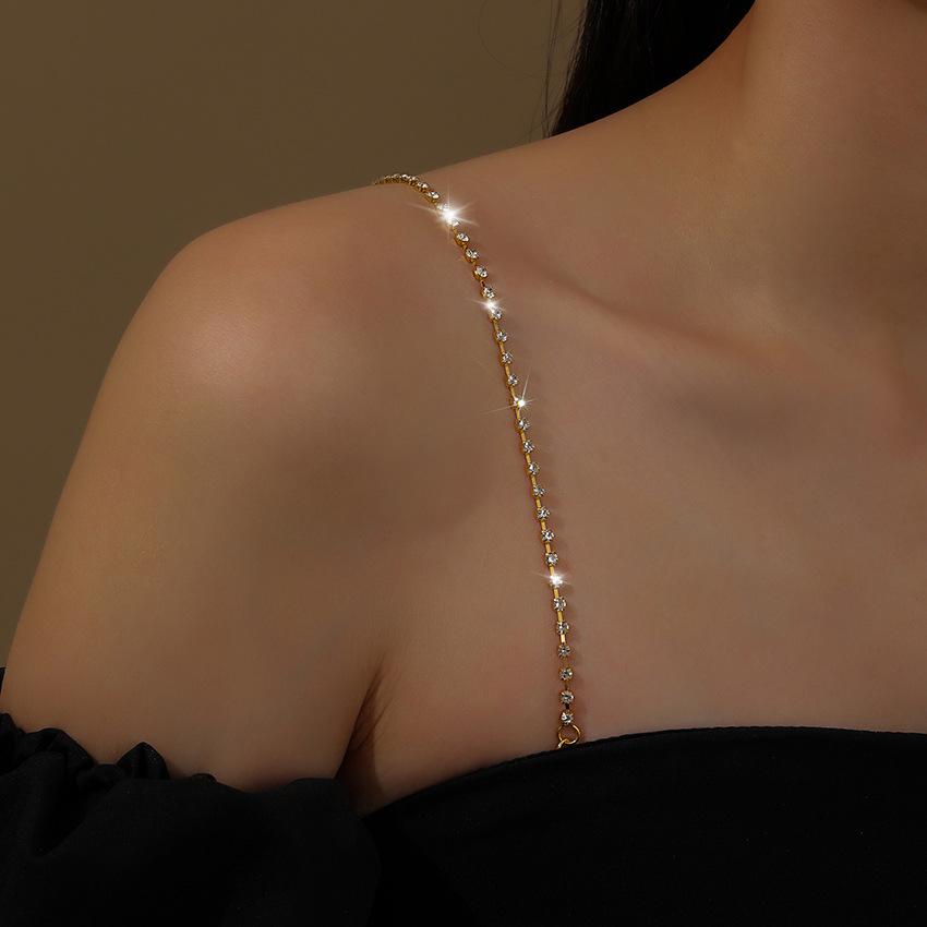 

Многоканальный дренаж Алмазное нижнее белье Регулируемый бюстгальтер Невидимые бретели Свадебный для невесты Металлические бретели 1.8cm triangular hook