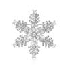 Fashion Rhinestone Winter Snowflake Brooches For Women Unisex Christmas Pin Casual Party Accessories Friends New Year Gifts