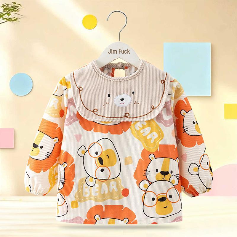 Unisex Baby Waterproof Long Sleeve Coveralls: Autumn/Winter Bib & Apron
