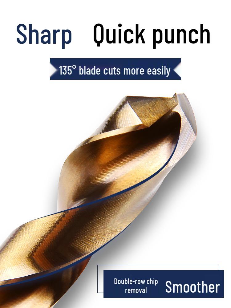 Cobalt Twist Drill Bit for High-Hardness 304 Stainless Steel and Metal