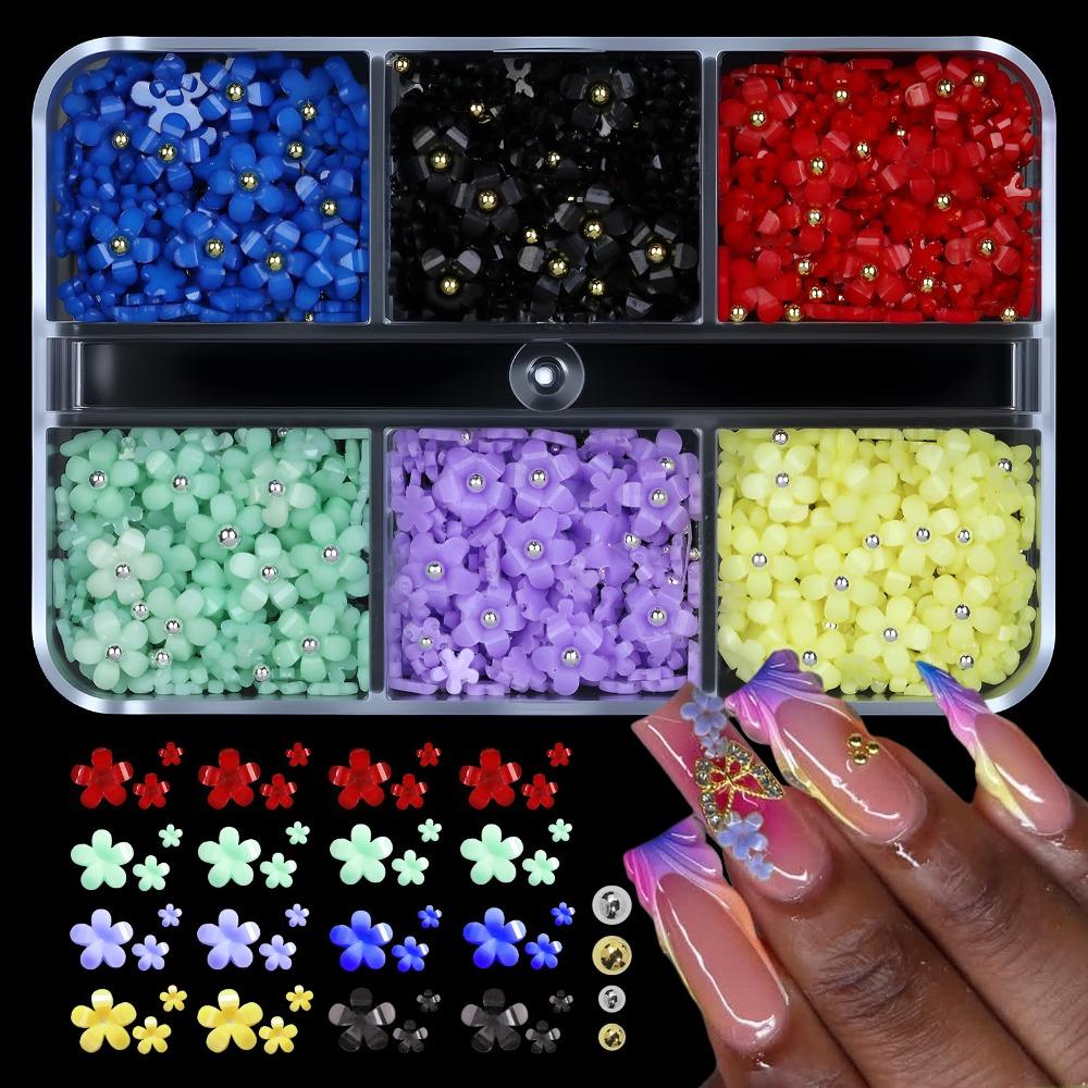 Resin Nail Decor Kawaii Nail Supplies New Flower Nail Art Charms  DIY