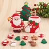 2/5pcs Christmas Series Silicone Beads Santa Reindeer Cookies Snowman DIY Pacifier Chain Jewelry Making Bulk DIY Crafts
