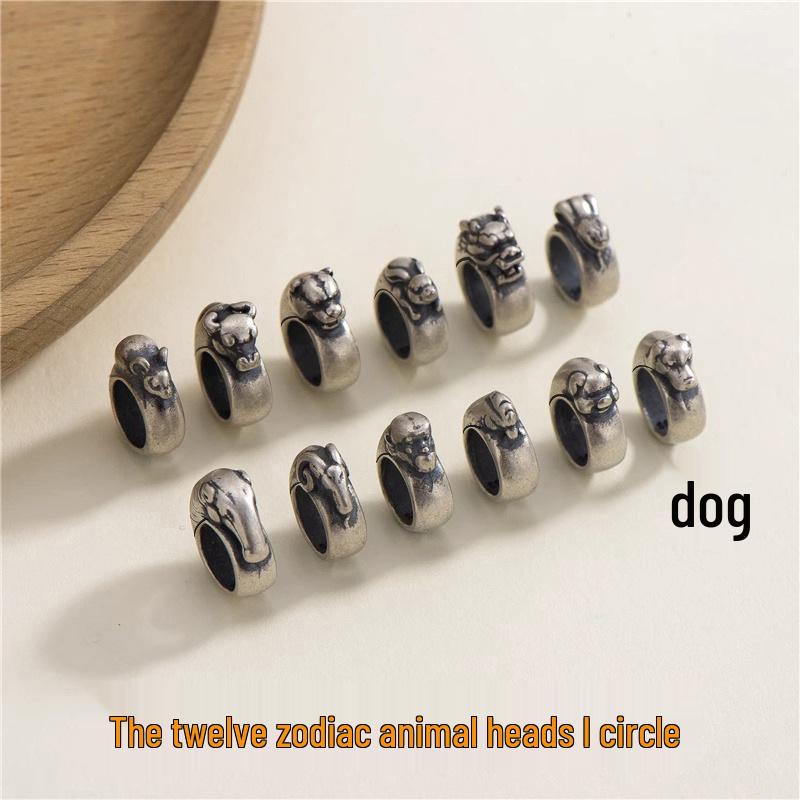 Chinese Zodiac Vintage Ring & Bead Birth Year Bracelet