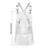 Women TPU Transparent Apron For Barber Chef Kitchen Baking Painting Oil-proof Clear Aprons With Pocket Waterproof