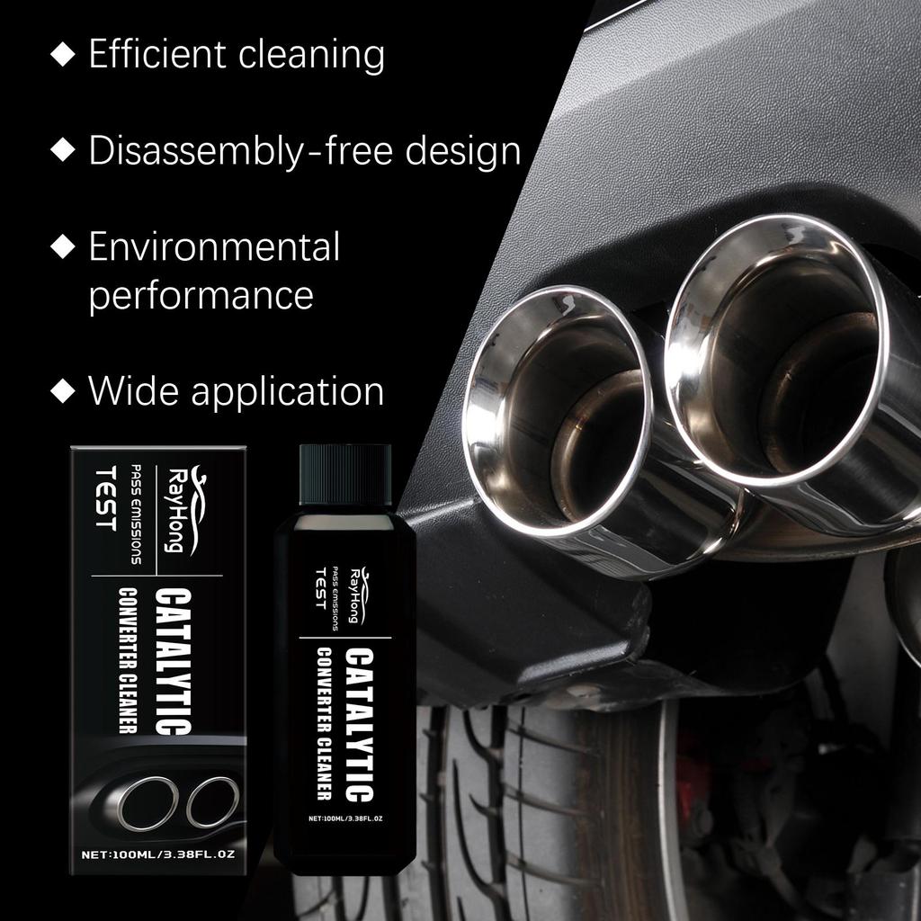 Rayhong Car Converter Cleaner, removes carbon deposits and exhaust without dismantling, engine cleaner 100ml