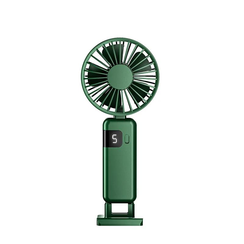 Electric Fan Portable Air Conditioner Mini USB Rechargeable Neck Fans with Base Summer Gift for Home Free Shipping Handheld Fan