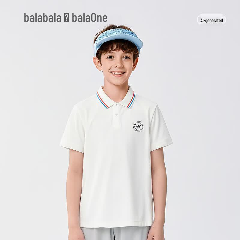Balabala Boys' Cooling & Breathable Polo T-Shirt