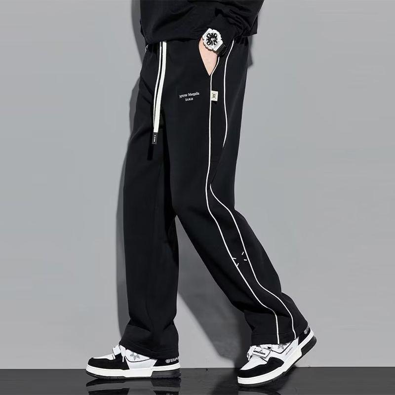 Men's Wide-Leg Sweatpants - Autumn/Winter Casual, Simple & Versatile Loose Fit