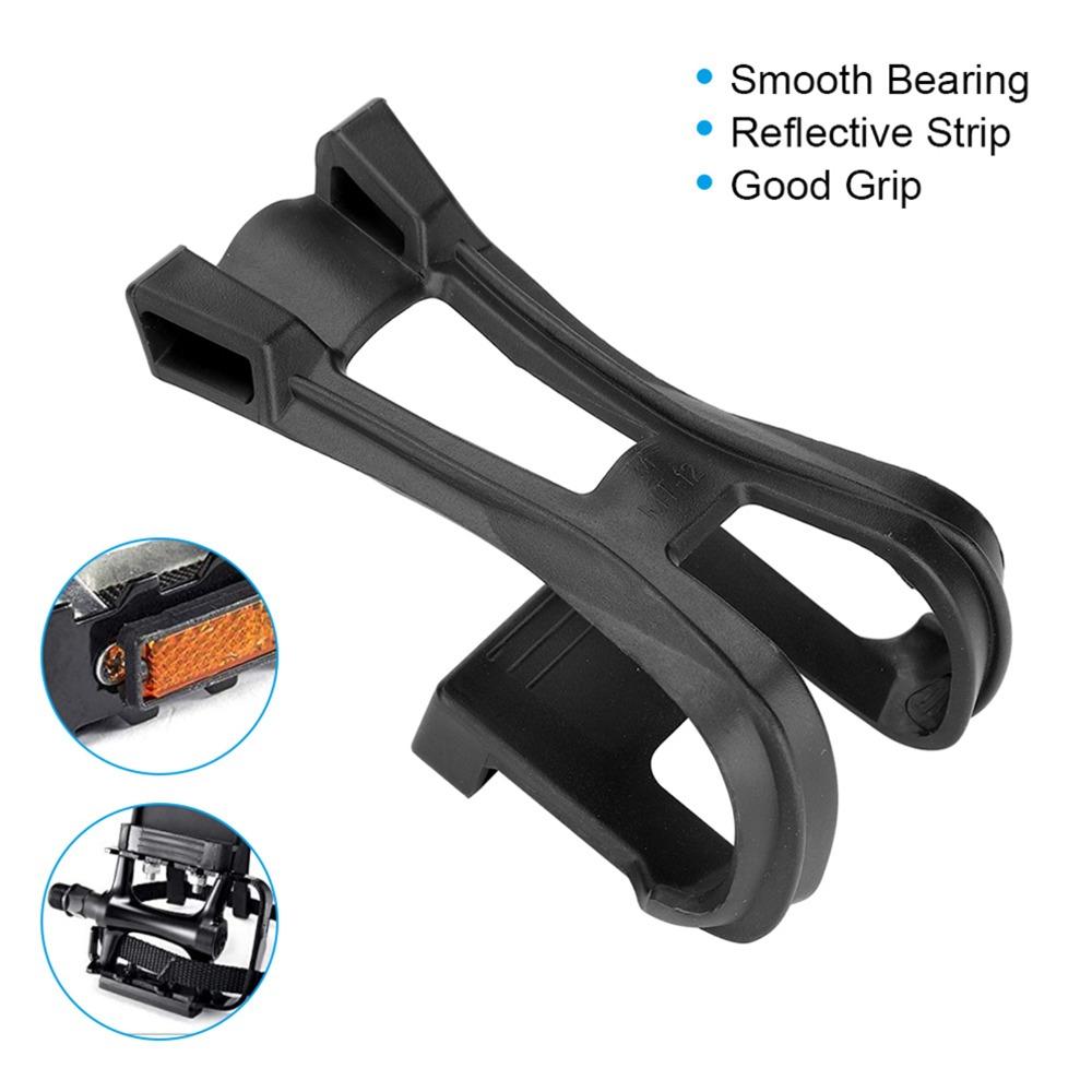 1 Set Adjustable Toe Clip Belt Black Bike Pedal Strap Clip Bike Pedals Straps Mountain Bikes