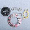14inch 350mm Pink Flower JDM Universal Racing Sports Steering Wheel Car Accessories